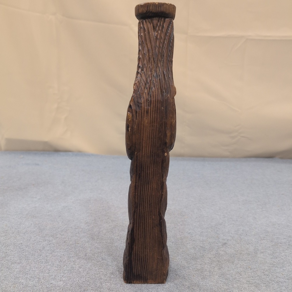 Vintage Hand Carved Wood Figurine Wise Man Prophet Religious Folk Art Sculpture - Picture 3 of 8